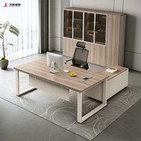 Escritorio Ejecutivo en Forma de L JIUSHUN, Moderno, para Gerentes y Directores, de Madera, para Oficina