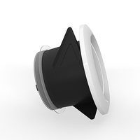 Grille d'aération réglable de 125mm avec persiennes rotatives Contrôle optimal du flux d'air pour une utilisation en extérieur dans les espaces commerciaux modernes