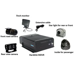 Yeni HDD mobil DVR yanmaz su geçirmez araba kara kutusu kaydedici için otobüs taksi kamera sistemi