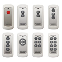 Control Remoto Inalámbrico Universal de 1/2/3/4/5/6/8 Botones, 500m de Largo Alcance, Código de Aprendizaje 1527 RF 433Mhz