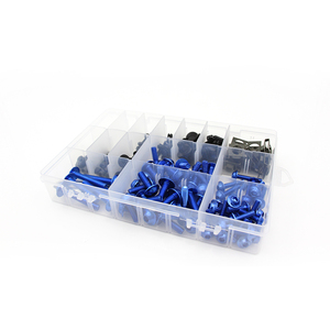 Venta caliente Universal <span class=keywords><strong>Cafer</strong></span> Refit Motocicletas Accesorios Kit de pernos de carenado 193 piezas Tornillos de clips de metal coloridos - Product Image 5
