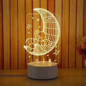 Newest Touch Control Hologram <strong>Projector</strong> 3D LED Table <strong>Lamp</strong> Projection Night Light - Product Image 5