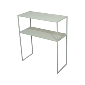 Estante moderno de mesa auxiliar de metal de 2 capas para el hogar y la cocina Uso personalizado y multiusos para la decoración del hogar - Product Image 2