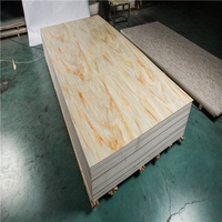4x8 Hoja de PVC 3mm Panel de mármol de PVC para pared interior techo Spc Panel de pared de PVC
