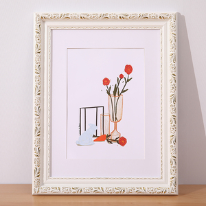 Taille et couleur personnalisées délicates Style européen cadre <span class=keywords><strong>photo</strong></span> en bois massif doré argenté cadres suspendus d'art décoratif debout - Product Image 5