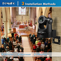 Caméra PTZ FoMaKo 4K avec zoom optique 20X, suivi automatique IA, diffusion en direct, HDMI 3G-SDI PoE, conférence, K600Nx2+KC600