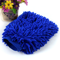 Outil de nettoyage automatique étanche Gant en chenille pour les détails de voiture Gant de lavage de voiture en chenille en microfibre bleue durable