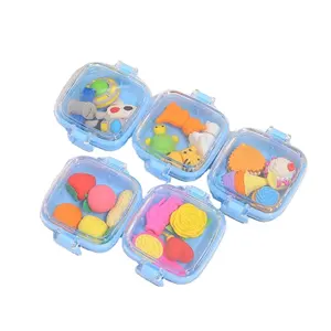 Sports Car Space plane Sea Fish Erasers Plastic Pencil Erasers Cute Children's Erasers Sets