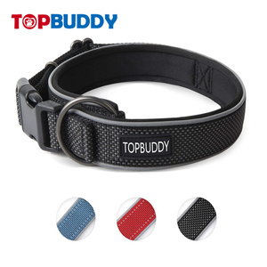 Collar de neopreno suave para perro, collarín reflectante acolchado de nailon - Product Image 4