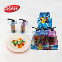 Nouveauté : Pot en plastique lumineux en forme d'extincteur, rempli de bonbons gélifiés colorés, collation pour enfants