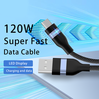 Vente en gros 240W câble USB-C à USB-C 1M 2M avec alliage d'aluminium et tressé pour téléphone portable ordinateur écouteurs montre intelligente