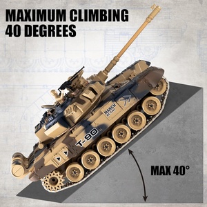 Vente en gros de chars de combat RC T-90 <span class=keywords><strong>RUS</strong></span> à l'échelle 1/18, modèles de véhicules militaires, jouets qui lancent des balles d'airsoft BBS - Product Image 5
