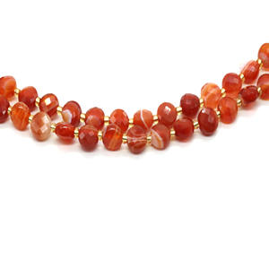 주얼리 제작용 천연석 나석 도매, 6mm 패싯 플랫 라운드 아게이트 자수정 라피스 로즈쿼츠 루비 비즈 - Product Image 4