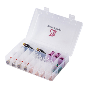 46pcs Tig Hàn ngọn đuốc Kit vật liệu đồng ống kính khí lùn mập #<span class=keywords><strong>12</strong></span> cốc thủy tinh Phụ kiện cho Tig <span class=keywords><strong>WP</strong></span>-17/18/26 - Product Image 6