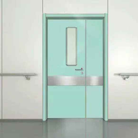 Puerta Interior de Acero Antibacteriana, Aislante Térmico, Sellada e Higiénica para Hospitales, Salas, Laboratorios y Fábricas