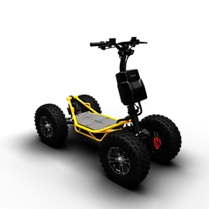2024新款强力4轮全地形车电动滑板车越野10000瓦狩猎电机，全悬挂制动器，便于骑行