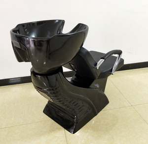 Modern Creative Design <b>Black</b> Leather Beauty Salon Basin Hair Wash and Chair Luxury Reclining Cheap Hair Washing Chair - Product Image 3