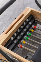 Reformer en bois personnalisé avec rail intégral en érable pour studio de Pilates et de yoga
