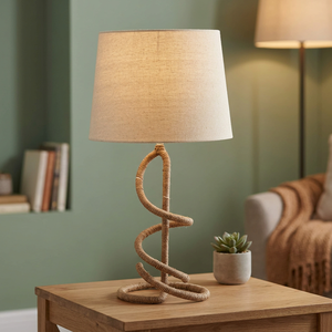 Lampe de table LED moderne en forme de serpent, simple et tendance, avec une seule courbe, 4100K, blanc neutre, pour chambre à coucher, COLLECTION IQBAL - Product Image 3