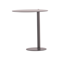 Table basse ronde minimaliste italienne en acier inoxydable, design scandinave, durable, noire, pour salon, mobilier de maison