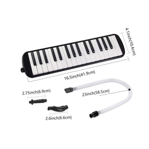 Melodica 32 Phím Không Khí Đàn Piano Bàn Phím Nhạc Cụ Với Mang Túi 32 Phím Màu Đen - Product Image 2