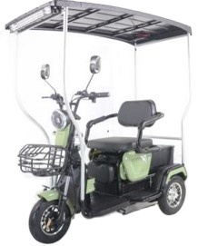 จีนโรงงานรถสามล้อพลังงานแสงอาทิตย์จักรยานไฟฟ้าที่มีหลังคา - Product Image 5