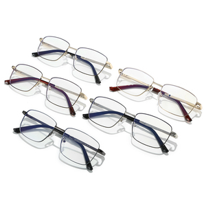 <span class=keywords><strong>Nouvelle</strong></span> tendance, lunettes de vue pour hommes, photochromiques, élégantes, en <span class=keywords><strong>acier</strong></span> inoxydable massif, monture rectangulaire, légères, personnalisables - Product Image 5