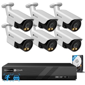 <span class=keywords><strong>Kit</strong></span> NVR de caméra de sécurité PoE 4K à 8 canaux 4COVR, 6 pièces, 8MP, vision nocturne couleur, communication bidirectionnelle, <span class=keywords><strong>surveillance</strong></span> CCTV 4K pour la maison et le commerce - Product Image 1
