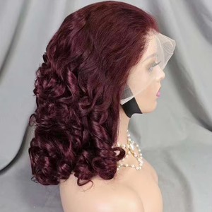 100% perruque de <span class=keywords><strong>cheveux</strong></span> vierges 12A 13X4 Double tirage Transparent HD Bob droit <span class=keywords><strong>coupe</strong></span> bouclée brut non traité perruques de <span class=keywords><strong>cheveux</strong></span> humains vietnamiens - Product Image 1