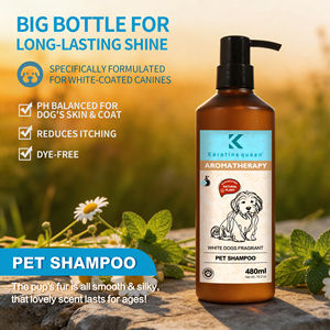 Shampoo pour chiens à base d'ingrédients naturels, marque privée, soin des poils blancs et des peaux sensibles, traitement contre les puces et les tiques - Product Image 3