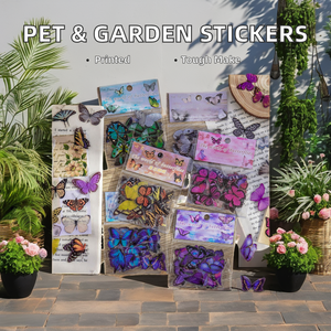 Sáng Tạo Không Thấm Nước Dễ Thương Bướm Vườn DIY Trang Trí Dán In Gel Sticker Cho Pet Tay Tài Khoản Phim Hoạt Hình Phong Cách - Product Image 2