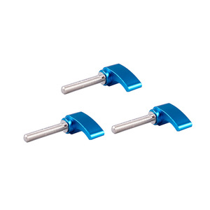 Poignée en alliage d'aluminium en forme de T, M6x20mm, surface anodisée bleue, sablée, pièce de quincaillerie industrielle - Product Image 1