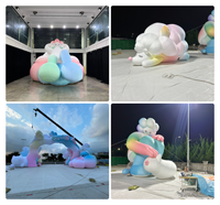 Décoration gonflable géante en forme de hérisson, modèle de mascotte de dessin animé gonflable en peluche, animaux de dessin animé gonflables publicitaires