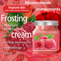 Vente en gros de marque privée personnalisée gommage visage à la framboise soins du corps gommage pour la peau du visage gommage exfoliant blanchissant
