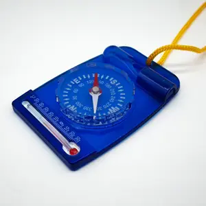 35MM Promotional Cheap Small Mini Kids Compass with Whistle Thermometer