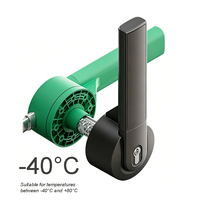 Serrures modernes à poignée plastique pour porte de chambre froide modulaire -40°C +80°C, déverrouillage d'urgence, matériaux composites, installation facile