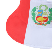 Impression drapeau country football extérieur unisexe réversible golf tricoté chapeau de seau personnalisé