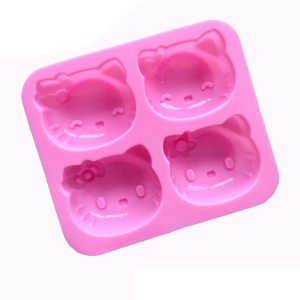 4-Lỗ Silicone Xà Phòng Khuôn Mẫu Phim Hoạt Hình Mèo Xà Phòng Khuôn Mẫu Cho Xà Phòng Làm Tay Làm Khuôn Mẫu Cho Tự Làm Nhựa Tự Làm - Product Image 3