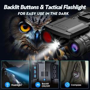 Nouvelle lunette de vision nocturne 4K montée sur casque, télescope infrarouge HD pour la chasse et la pêche en extérieur, lunettes de vision nocturne à double écran haute performance - Product Image 5