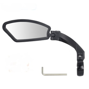 Superficie de espejo ajustable de acero inoxidable, espejos retrovisores para bicicleta, abrazadera de tubo de aleación de aluminio, espejo retrovisor para bicicleta de 360 ° - Product Image 6