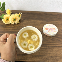 Mug en céramique coloré à motifs floraux en relief avec couvercle 400 ml, tasse à café domestique, tasse à eau pour le petit-déjeuner