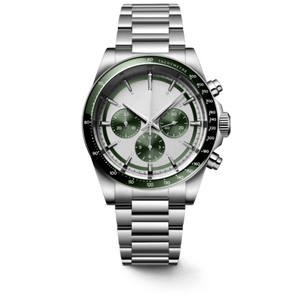 Reloj Cronógrafo Automático para Hombre, Bisel con Tacómetro, Brazalete de Acero Inoxidable, Cristal de Zafiro, Reloj Deportivo Longinesing - Product Image 1