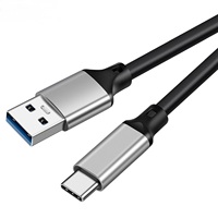Popular Cable de 2m USB 3,0 a USB C 60W 10Gbps para teléfono inteligente