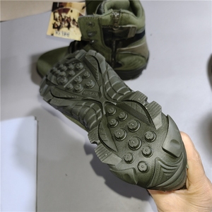 Bottes Delta Vertes TSB10, Chaussures de Randonnée Hautes Parashot Desert Delta, Bottes Camouflage en Daim Vert, Bottes du Désert - Product Image 5