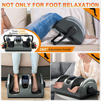 Masseur de jambes Shiatsu électrique avec thérapie par rouleau de pétrissage profond de chaleur et de vibration pour le confort et le soulagement