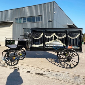 Hearse Funeral Car Black Funeral Hearse Vehicle Funeral Hearse Carriage Electric/Horse-drawn Cart Factory Promotions - Product Image 1
