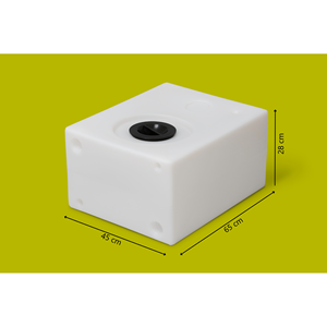 Réservoir d'eau noir en HDPE pour voitures, bateaux, camping-cars, motorhomes, 80 litres - Product Image 2