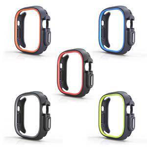 Funda protectora de TPU para <span class=keywords><strong>Apple</strong></span> <span class=keywords><strong>Watch</strong></span> Ultra 2 49mm 44mm 45mm 41mm parachoques de silicona para IWatch Series 9 8 7 <span class=keywords><strong>6</strong></span> <span class=keywords><strong>SE</strong></span> 5 4 - Product Image 1