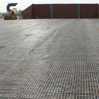 Geogrid de Poliéster Tejido por Urdimbre GEOROAD, Biaxial, Alta Resistencia a la Tracción, 5 Años de Garantía, para Carreteras, Ferrocarriles, Presas y Muros de Contención