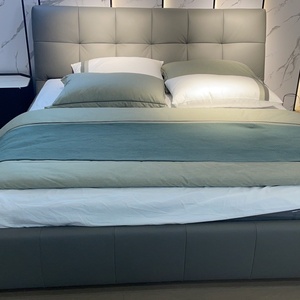 Muebles de dormitorio king size para hotel de lujo cama diseño moderno personalizado - Product Image 3